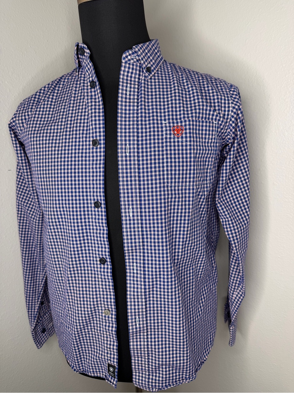 Ariat Pro Series Boys 14/16 Plaid Shirt